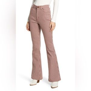 Lee Checked Flare Pants